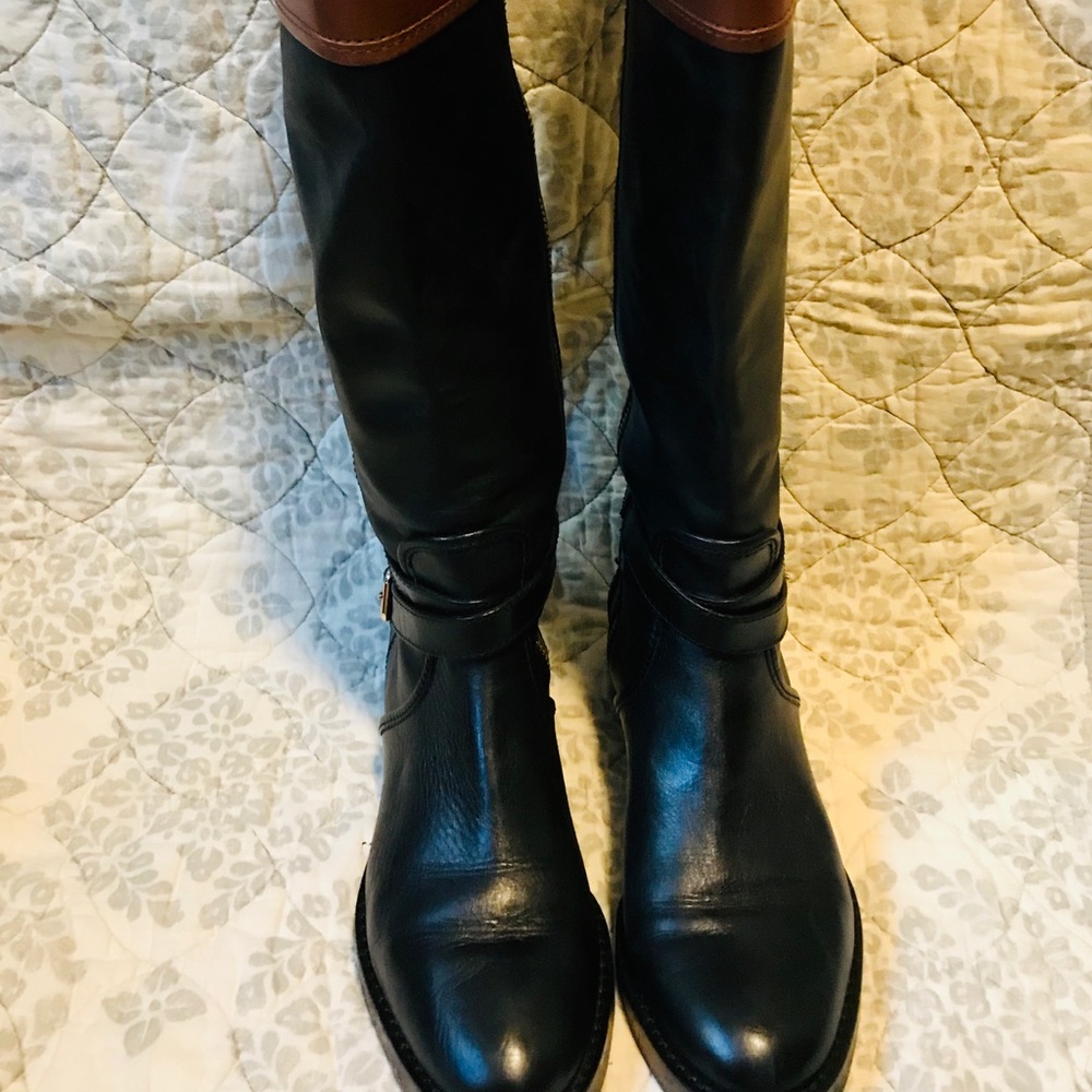 COACH Elm Riding Winter Fall Leather Winter boots